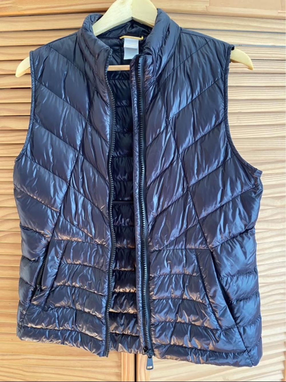 Lole Quilted Shiny Black Women's Vest
